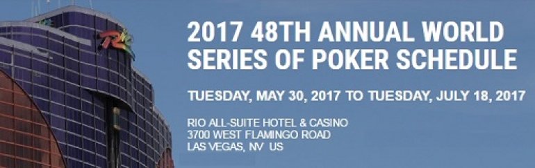 WSOP2017 Tournament Schedule